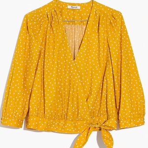 Madewell Wrap Top in Star Scatter